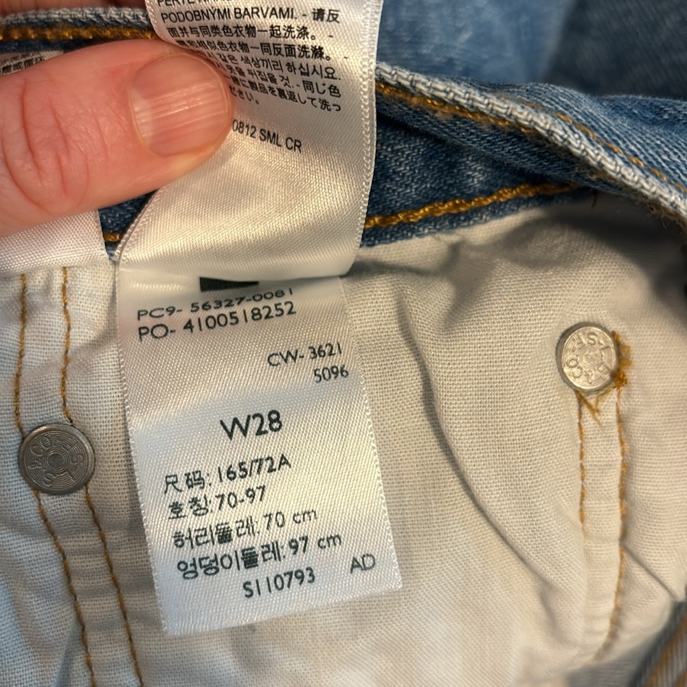 Levi’s 501 Jean shorts NWOT size 28 - Picture 5 of 5